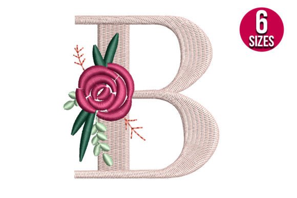 Floral Alphabet B Letter: A Wedding Monogram Worth Stitching