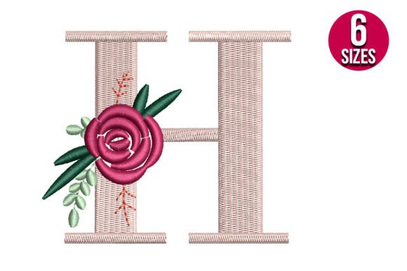 Floral Alphabet H Letter