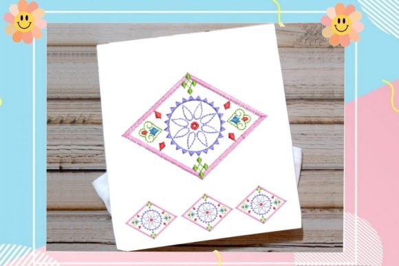 Mosaic Floral Diamond