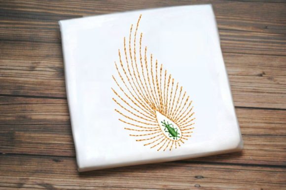 Orange One Line Floral: A Seasonal Stitching Staple