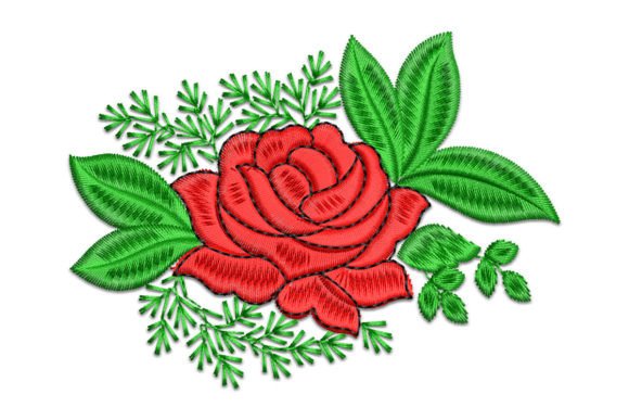 Rose: A Cozy, Artistic Floral for Holiday Embroidery